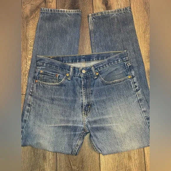 Levi’s 505 Straight Leg Jeans Men’s W32 L32 | Classic Medium Wash - Picture 6 of 16